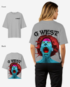 G West Oversized Premium Erupt Brain T-Shirt - WOMEN
