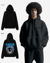 G West Aqua Smile Oversize Hoodie Mens