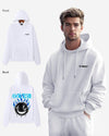 G West Aqua Smile Oversize Hoodie Mens