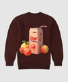 G West Atlanta Peach Fleece Crewneck With Invisible Zippers