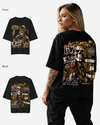 G West Being Enlightened Acid Wash Premium Oversized Tee - WOMEN