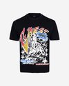 G West Cosmic Sky Ride Double Hit Premium Oversized  Tee Front And Back Print