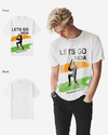 G West Cricket Lets Go India T-Shirt