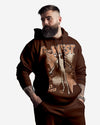 G West Dazzling Dynamo Brown Oversize Hoodie Front