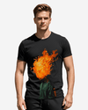 G West Flame Head Black tee