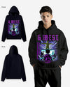 G West Game of G Purple Black Oversize Hoodie