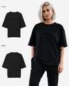 G West Heavyweight Logo Wear Oversized T-Shirt - WOMEN