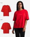 G West Heavyweight Logo Wear Oversized T-Shirt - WOMEN