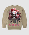 G West Ice Cream Skull Fleece Crewneck With Invisible Zippers