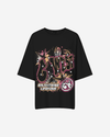 G West Illuminated Soul Double Hit Premium Oversized Tee Front And Back Print - WOMEN