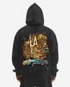 G West La Culture Black Heavy Premium Oversize Hoodie