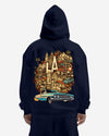 G West La Culture Black Heavy Premium Oversize Hoodie