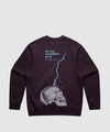 G West Lighting Skull Heavy Premium Crewneck