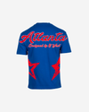 G West Oversized Atlanta Logo Royal Tee