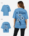 G West Oversized Blue Garden Tee - WOMEN