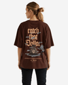 G West Oversized Catch That Dollar Life Style Tee- WOMEN