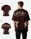G West Oversized Chicago Arch Logo Tee
