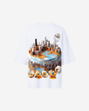G WEST OVERSIZED CHICAGO CAKE TEE -WOMEN