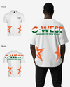 G West Oversized Cricket India Arch Logo T-Shirt