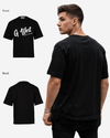 G West Oversized Cursive Logo Black Tee