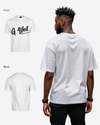 G West Oversized Cursive Logo Black Tee