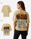 G WEST OVERSIZED DETROIT MOTORCITY T-SHIRT - WOMEN