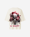 G West Oversized Ice Cream Skull Tee -WOMEN