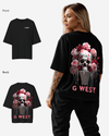 G West Oversized Ice Cream Skull Tee -WOMEN
