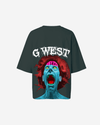 G West Oversized Premium Erupt Brain T-Shirt - WOMEN