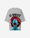 G West Oversized Premium Erupt Brain T-Shirt - WOMEN