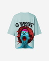 G West Oversized Premium Erupt Brain T-Shirt - WOMEN
