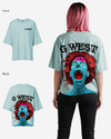 G West Oversized Premium Erupt Brain T-Shirt - WOMEN