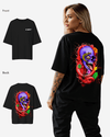 G West Oversized Premium Snake Skull T-Shirt - WOMEN