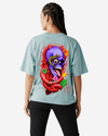 G West Oversized Premium Snake Skull T-Shirt - WOMEN