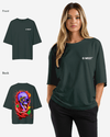 G West Oversized Premium Snake Skull T-Shirt - WOMEN
