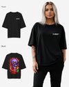 G West Oversized Premium Snake Skull T-Shirt - WOMEN