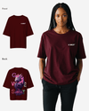 G West Oversized Purple Dragon Tee - Women