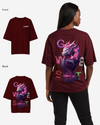 G West Oversized Purple Dragon Tee - Women