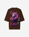 G West Oversized Purple Dragon Tee - Women