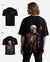 G West Oversized Skull & Rose T Shirt