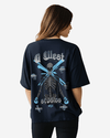 G West Oversized Skull Tee -WOMEN