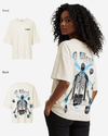 G West Oversized Skull Tee -WOMEN
