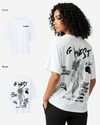 G West Oversized Smoke Skeleton Tee - Women