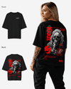G West Oversized Smoke Skull Tee - Women