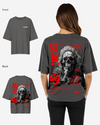 G West Oversized Smoke Skull Tee - Women