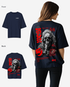 G West Oversized Smoke Skull Tee - Women