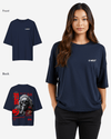 G West Oversized Smoke Skull Tee - Women