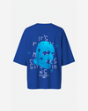 G West Oversized True Blue Ski Mask Oversized Tee -WOMEN