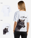 G West Oversized Wolf T Shirt -WOMEN