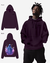 G West Purple Reaper Heavy Premium Oversize Hoodie